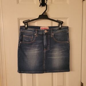 Fiorucci Blue Classic Distressed Jean Skirt Size 26